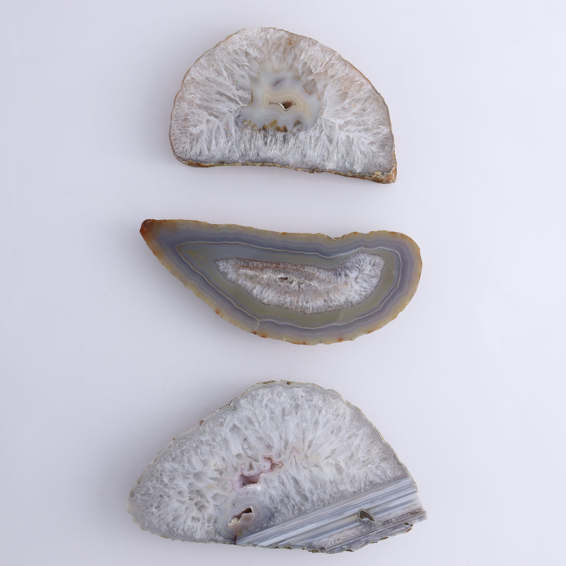 Agate Slices and Slabs Set of 8 - Expert Wholesale and Supplier of Wholesale Crystals & Bulk Gemstones, ["Agate","Brazil","Slices and Slabs"]
