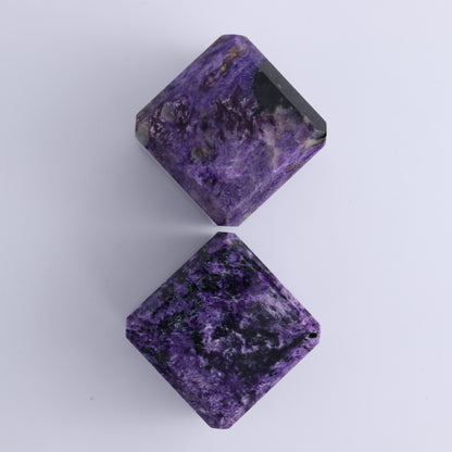 Charoite Cubes Set of 4 - Expert Wholesale and Supplier of Wholesale Crystals & Bulk Gemstones, ["Charoite","Cubes","Russia"]