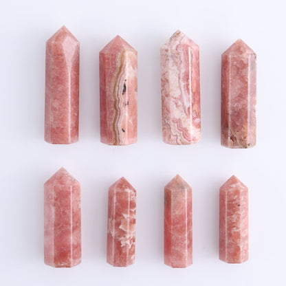 Rhodochrosite Towers Set of 8