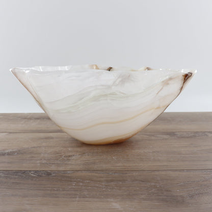 Mexican Onyx/Calcite Bowl 14"