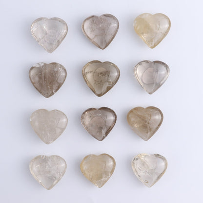 One Smoky Quartz Heart