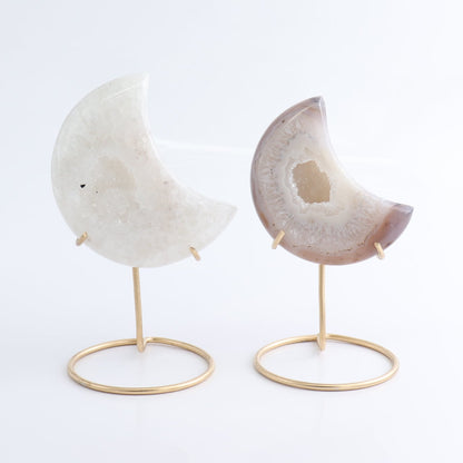 Agate Moons with Stand Set of 5 - Expert Wholesale and Supplier of Wholesale Crystals & Bulk Gemstones, ["Agate","Brazil","moons"]