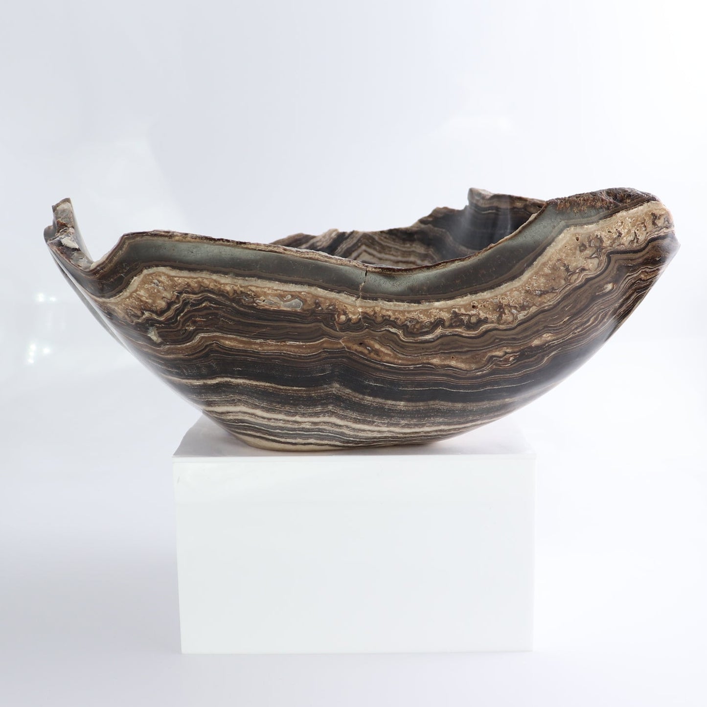 Mexican Onyx/Calcite Bowl 14"