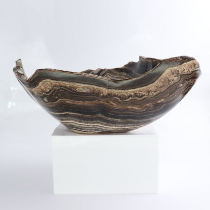 Mexican Onyx/Calcite Bowl 14"