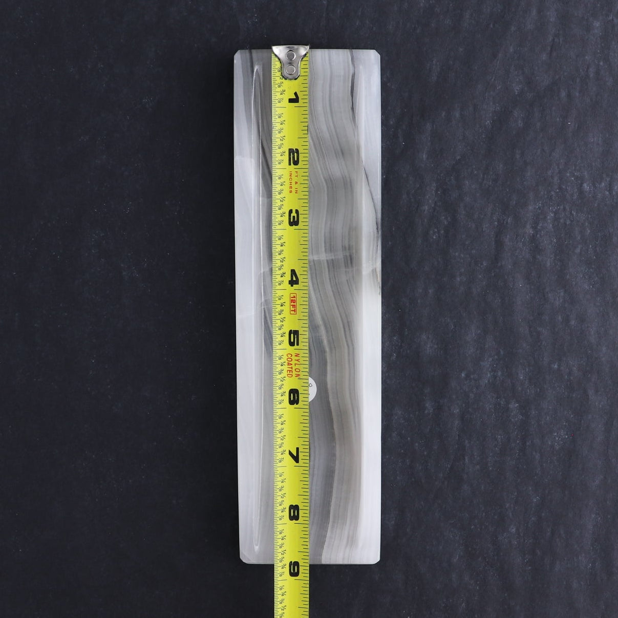 One Mexican Onyx/Calcite White & Grey Incense Holder