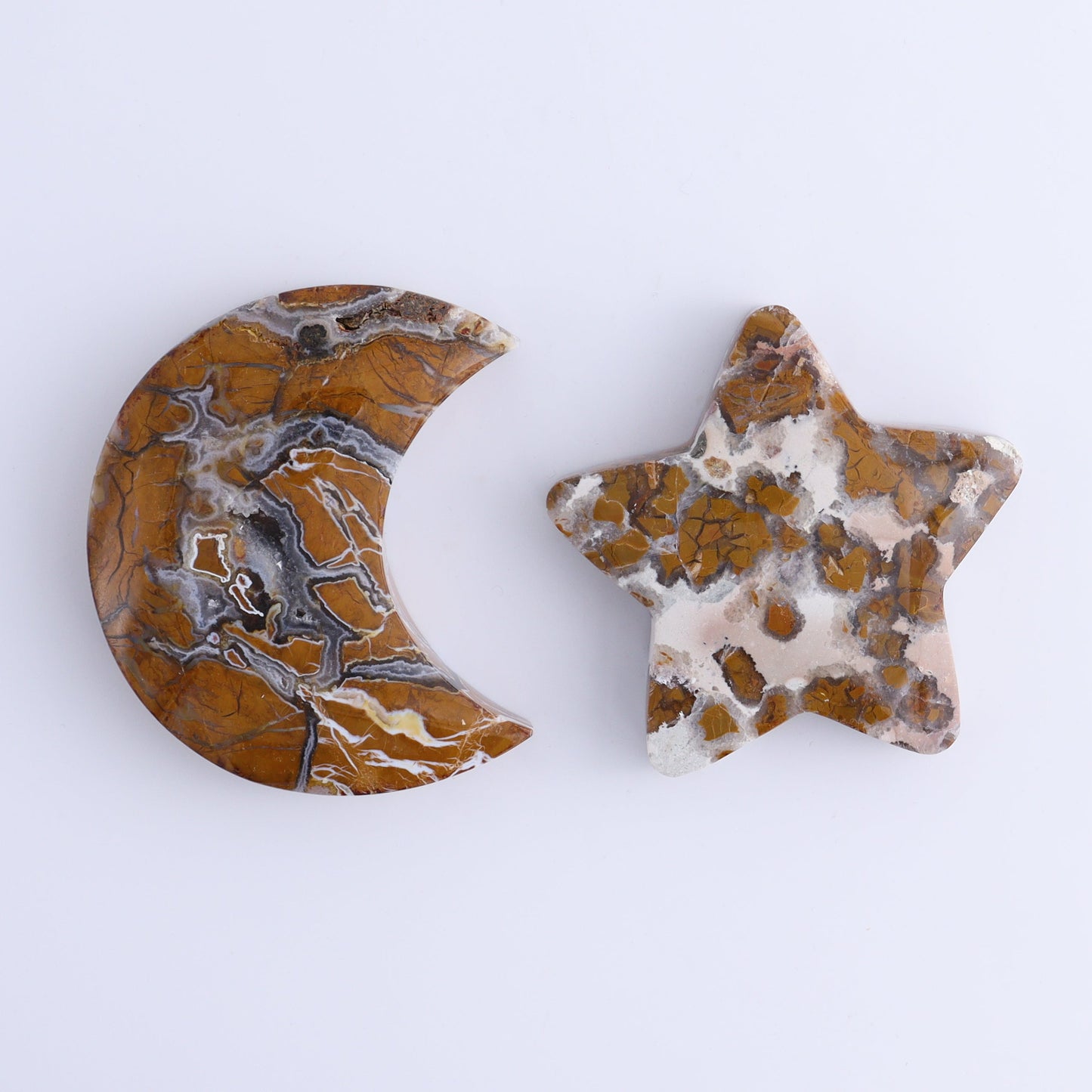 Brecciated Jasper Moons, Stars, and Clouds Set of 9 - Expert Wholesale and Supplier of Wholesale Crystals & Bulk Gemstones, ["Brecciated Jasper","Clouds","Indonesia","moons","stars"]