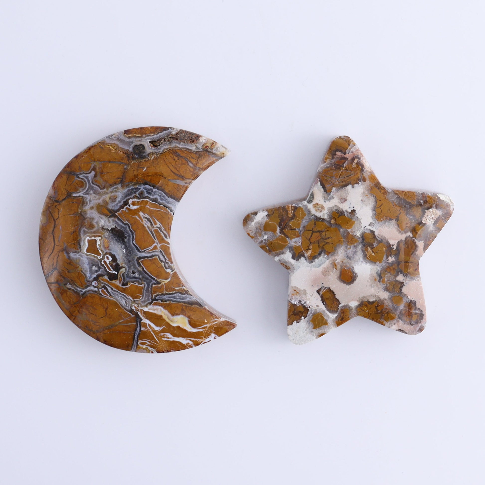 Brecciated Jasper Moons, Stars, and Clouds Set of 9 - Expert Wholesale and Supplier of Wholesale Crystals & Bulk Gemstones, ["Brecciated Jasper","Clouds","Indonesia","moons","stars"]