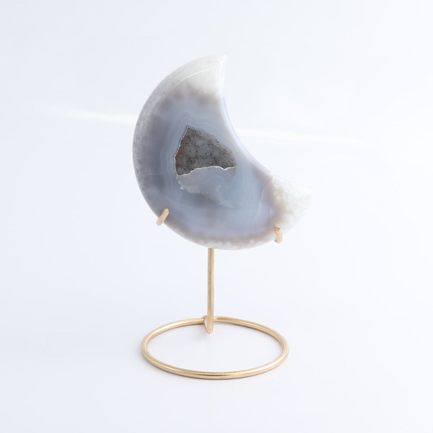 Agate Moons with Stand Set of 5 - Expert Wholesale and Supplier of Wholesale Crystals & Bulk Gemstones, ["Agate","Brazil","moons"]