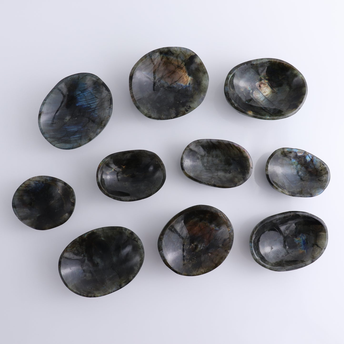 Labradorite Bowls Set of 10