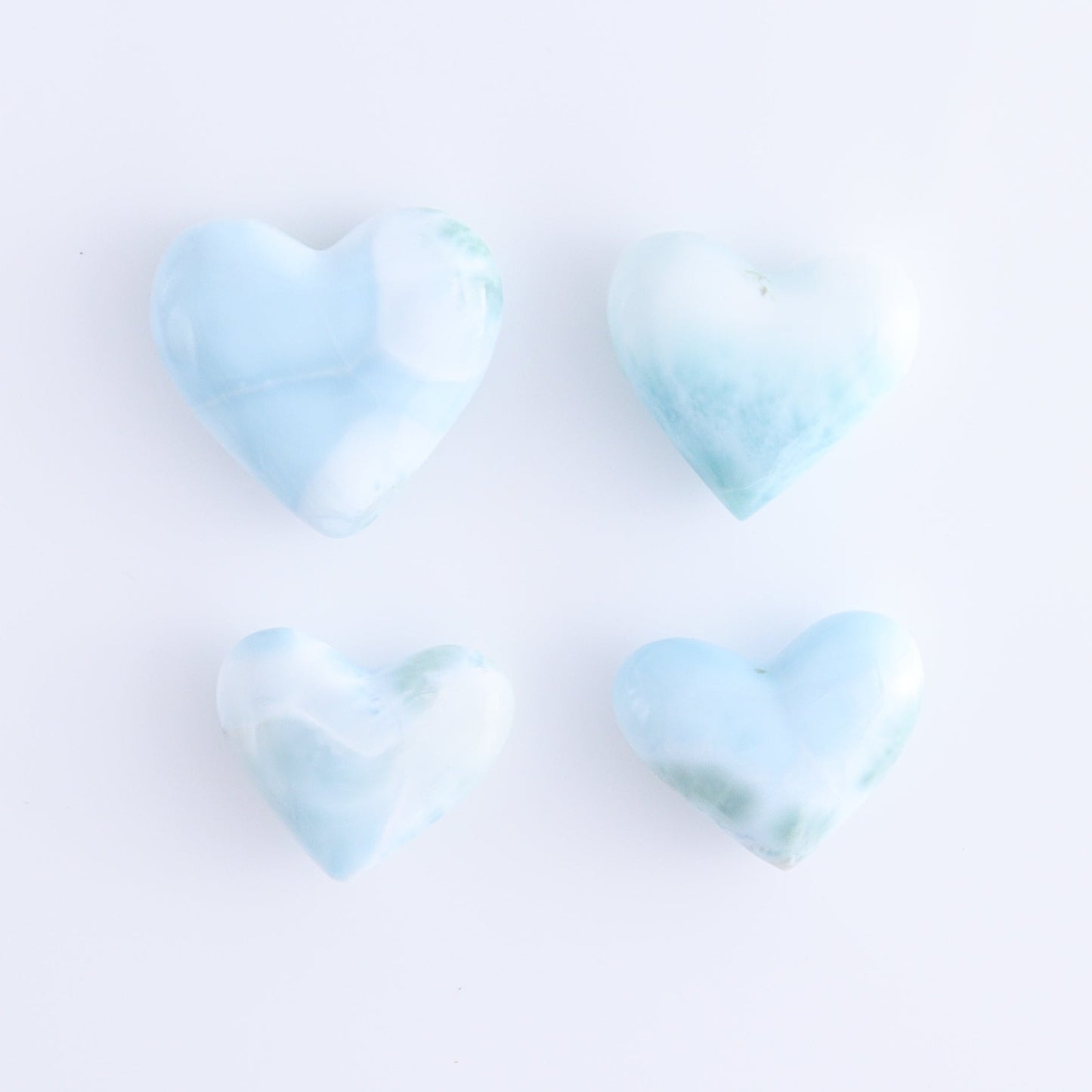 Larimar Hearts Set of 8
