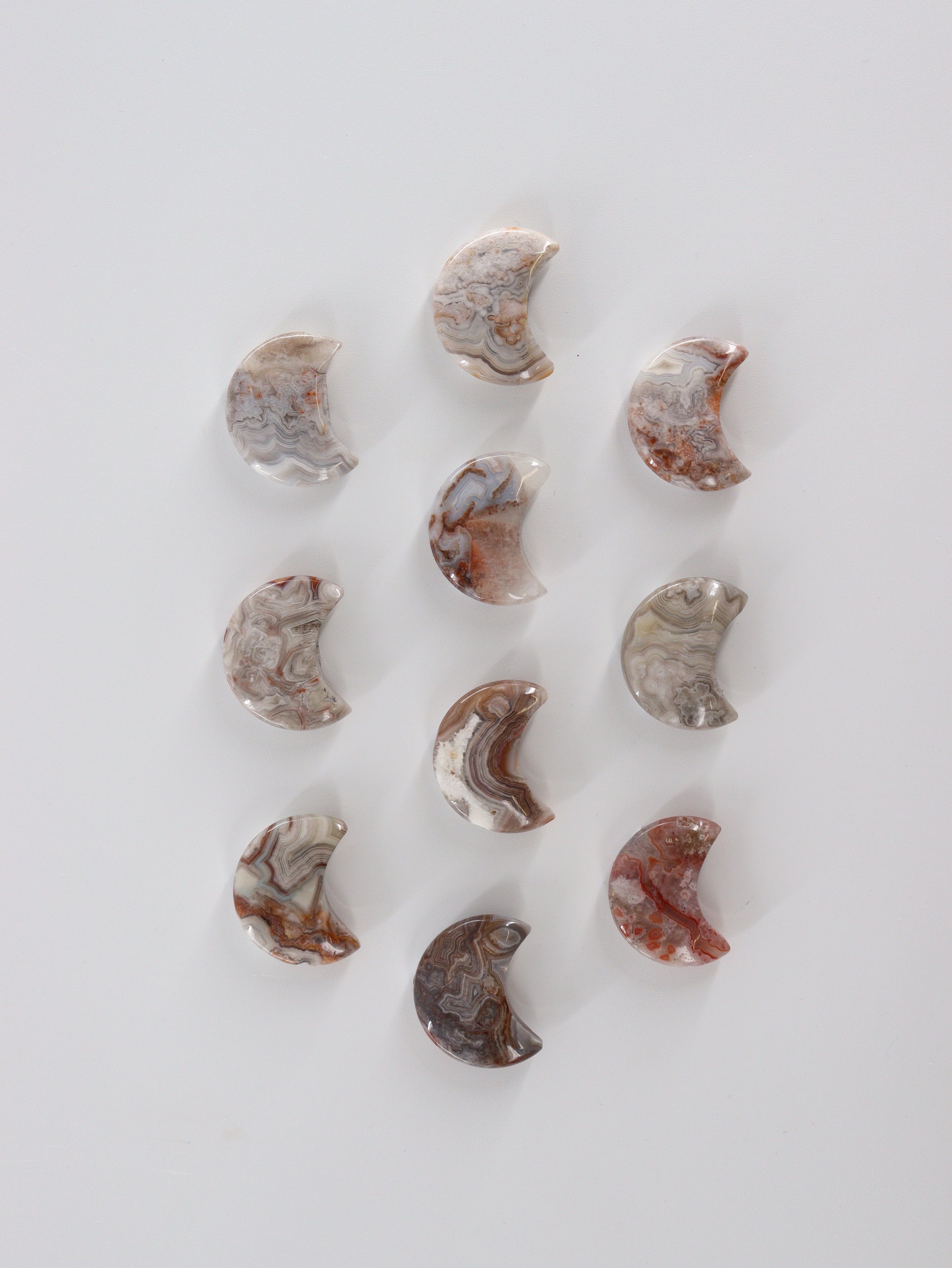 Crazy Lace Agate Moons - Expert Wholesale and Supplier of Wholesale Crystals & Bulk Gemstones, []