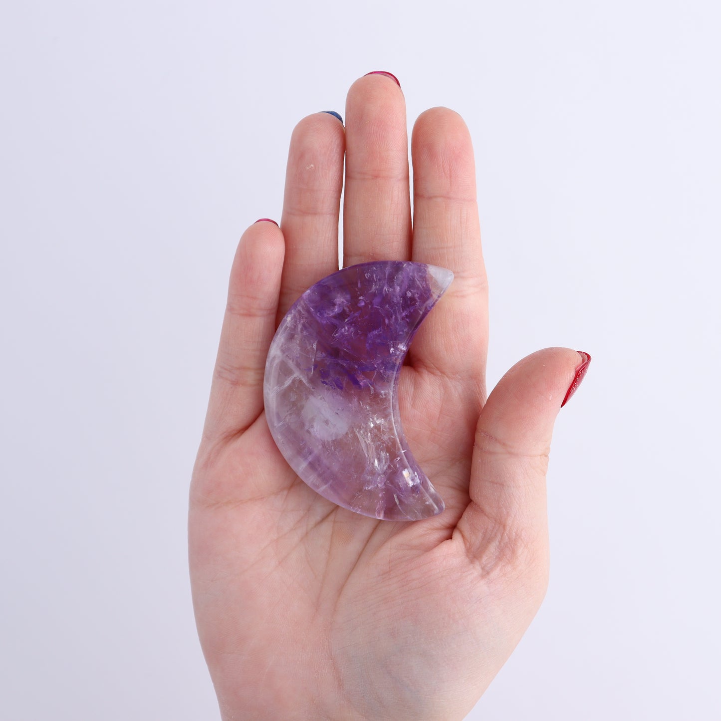 One Amethyst Flat Moon from Brazil - Expert Wholesale and Supplier of Wholesale Crystals & Bulk Gemstones, ["Amethyst","Brazil","moons"]