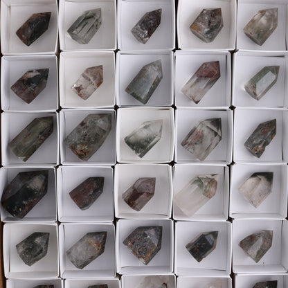 Garden Quartz Towers Set of 35 - Expert Wholesale and Supplier of Wholesale Crystals & Bulk Gemstones, ["Garden Quartz","Quartz","Towers"]