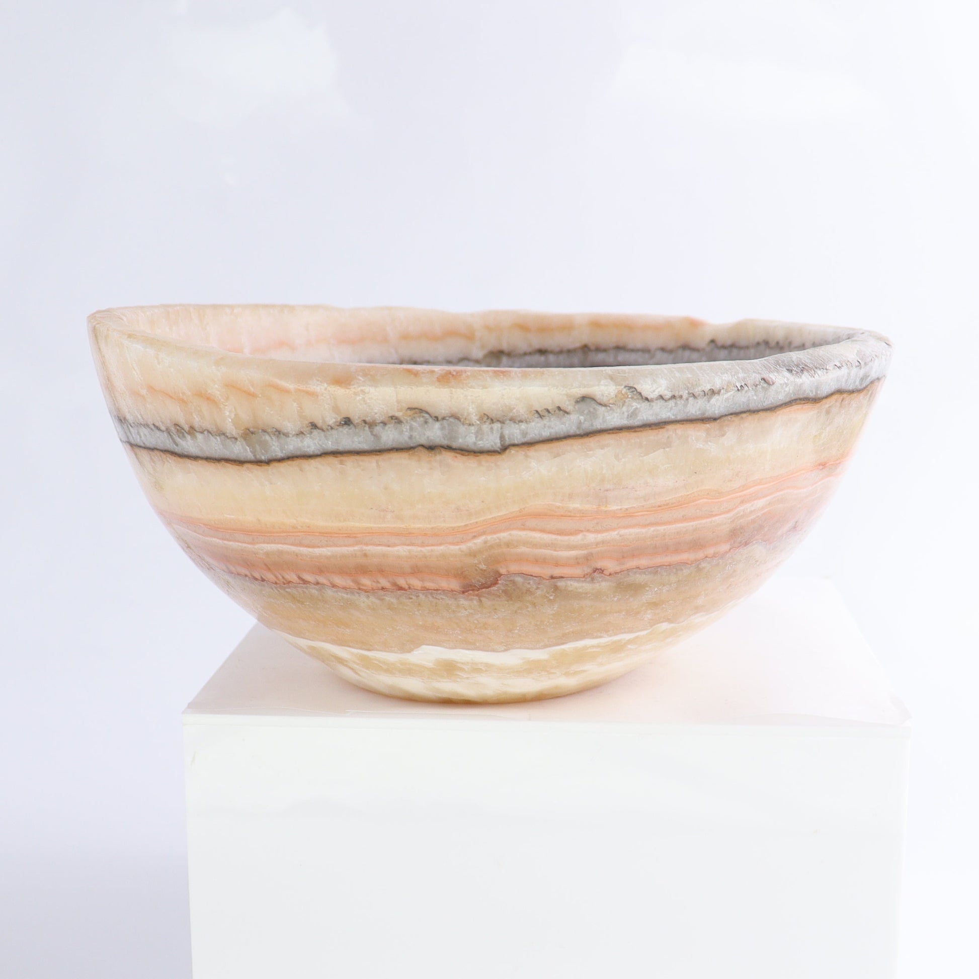 Mexican Onyx/Calcite Bowl - Expert Wholesale and Supplier of Wholesale Crystals & Bulk Gemstones, ["Bowls","Calcite","Mexico","onyx"]