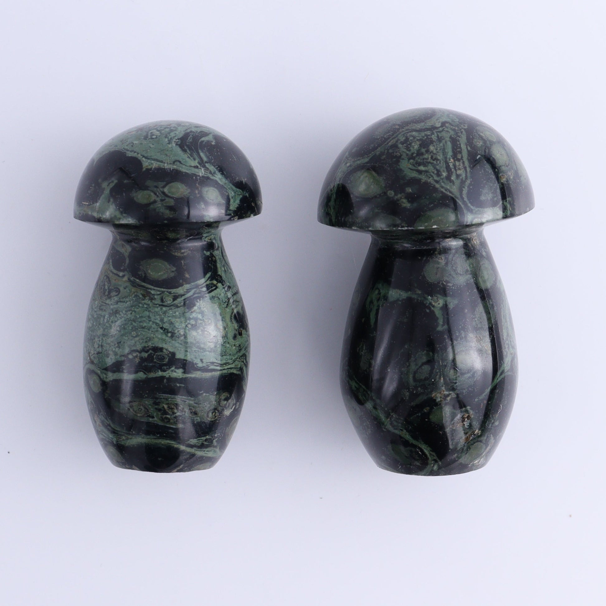Kambaba Jasper Mushrooms Set of 7 - Expert Wholesale and Supplier of Wholesale Crystals & Bulk Gemstones, ["Kambaba Jasper","Madagascar","Mushrooms"]