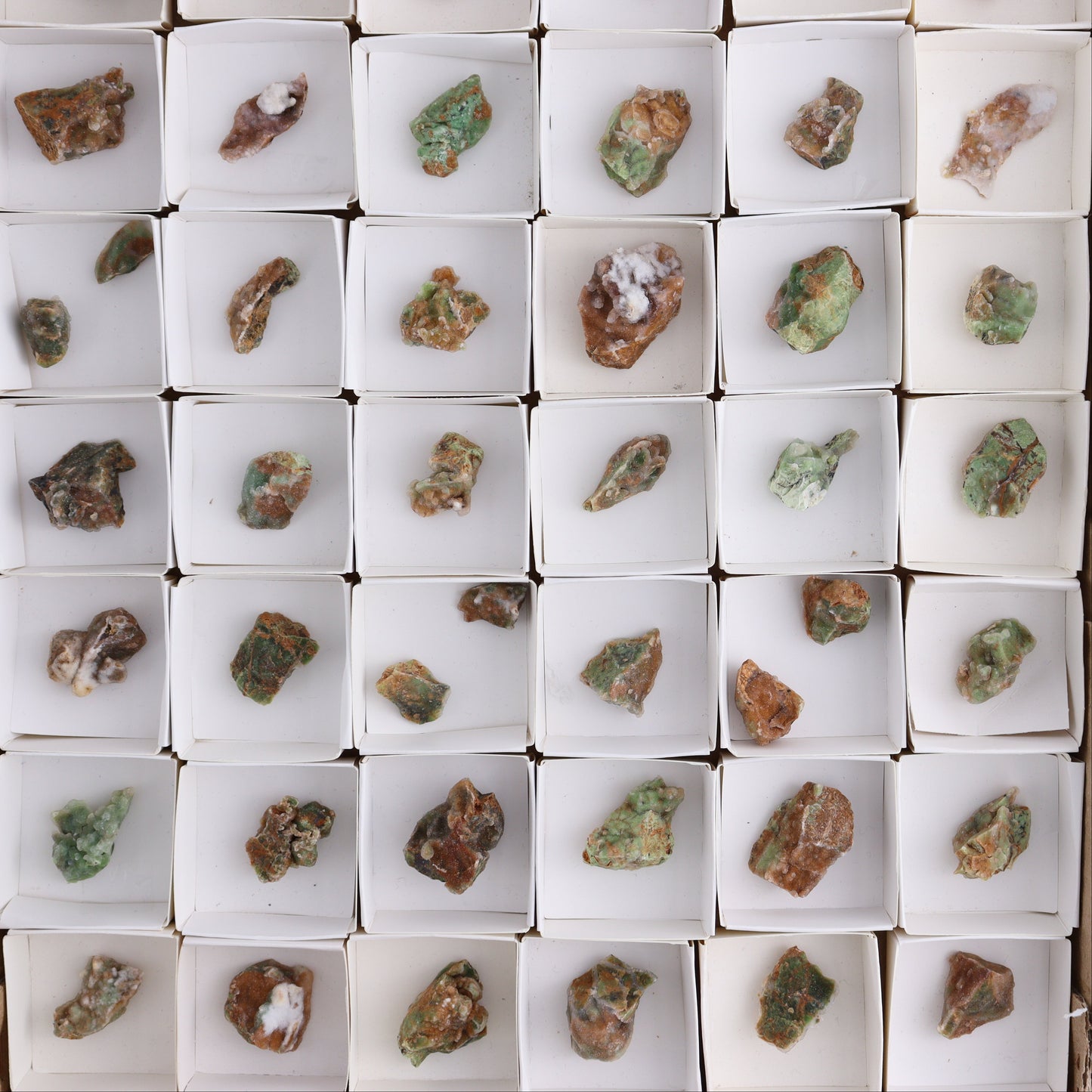 Chrome Chalcedony Flat of 59 - Expert Wholesale and Supplier of Wholesale Crystals & Bulk Gemstones, ["Chalcedony","Chrome Chalcedony"]