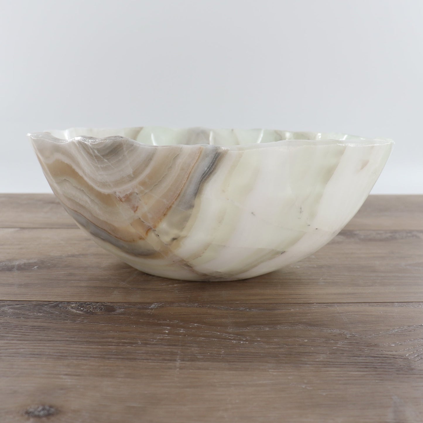 Mexican Onyx/Calcite Bowl 12"