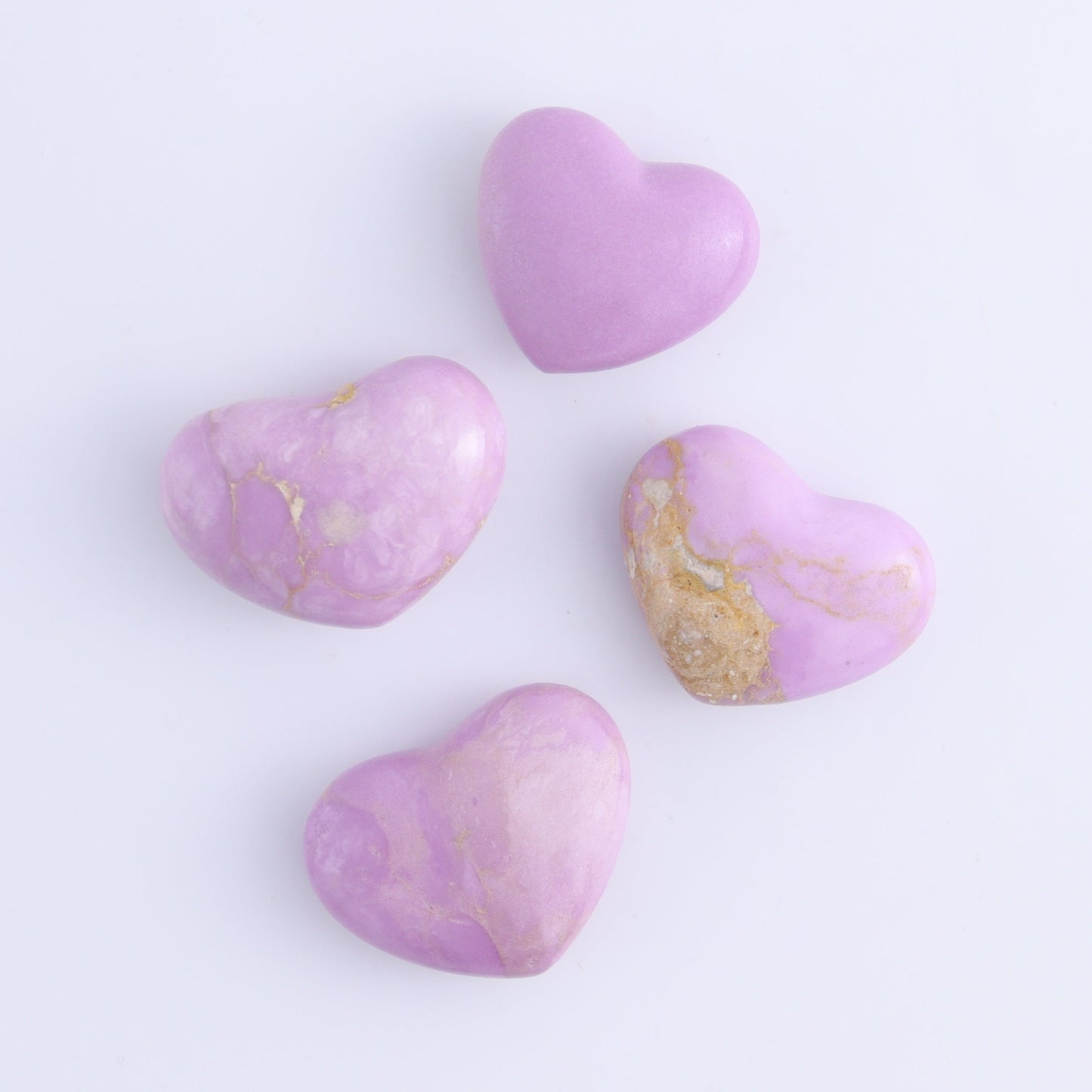 Phosphosiderite Hearts Set of 12 - Expert Wholesale and Supplier of Wholesale Crystals & Bulk Gemstones, ["Hearts","Phosphosiderite"]