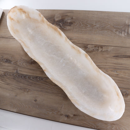 Mexican Onyx/Calcite Canoe Bowl - Expert Wholesale and Supplier of Wholesale Crystals & Bulk Gemstones, ["Bowls","Calcite","canoe","Mexico","onyx"]