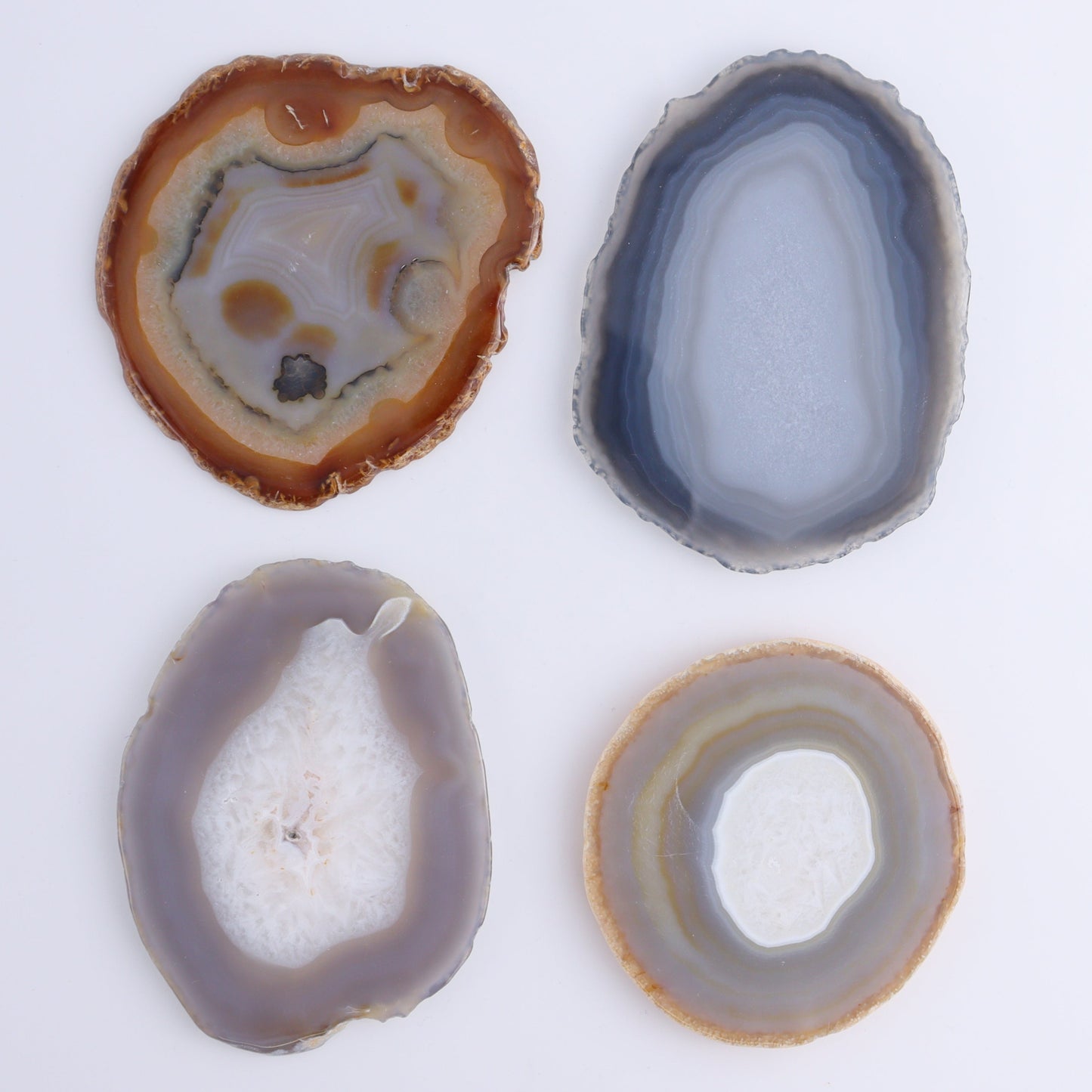 Agate Slices Set of 8 - Expert Wholesale and Supplier of Wholesale Crystals & Bulk Gemstones, ["Agate","Slices and Slabs"]