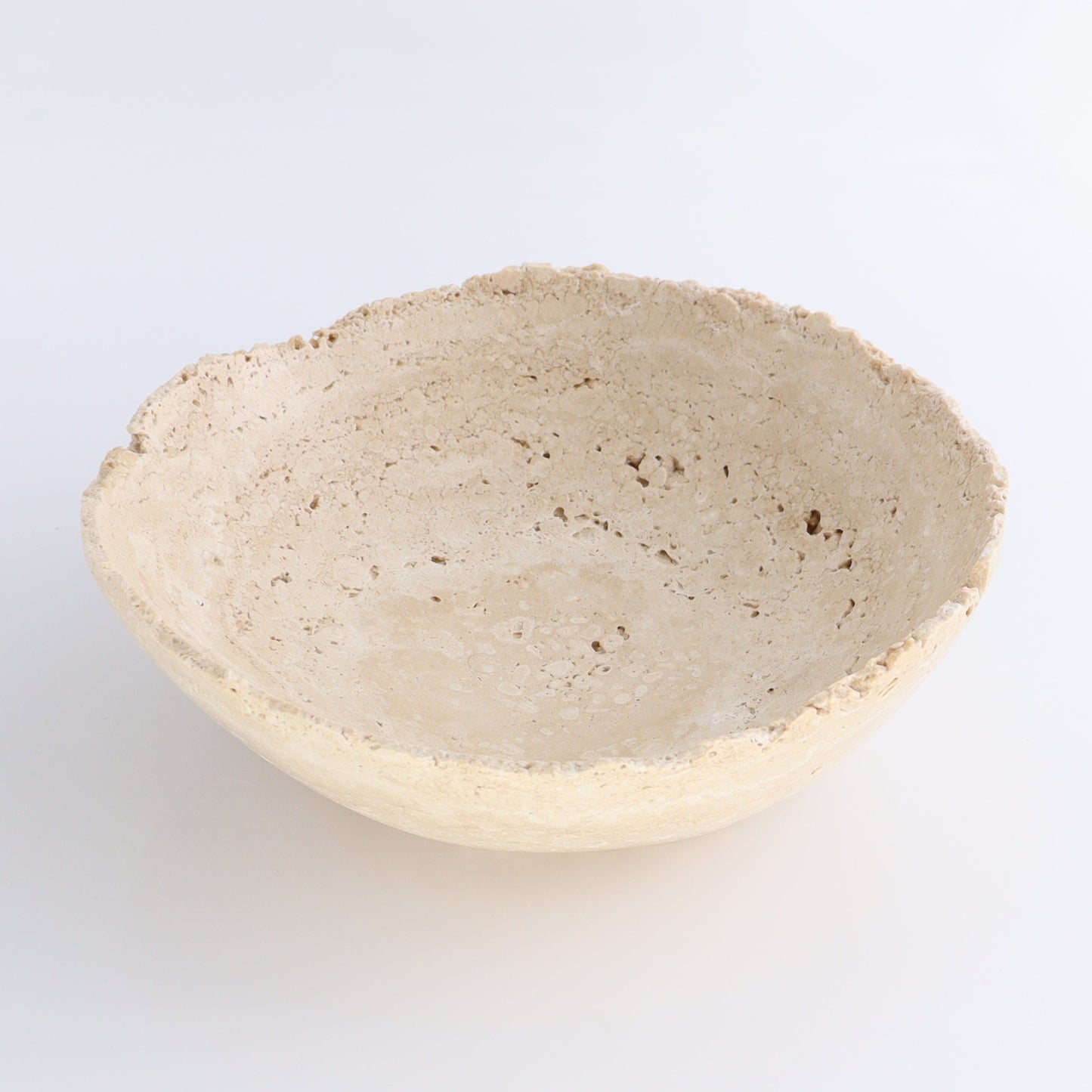 One Travertine Bowl Large - Expert Wholesale and Supplier of Wholesale Crystals & Bulk Gemstones, ["bowl","Catalog Onyx","Decorative Dish","Mexico","Travertine"]