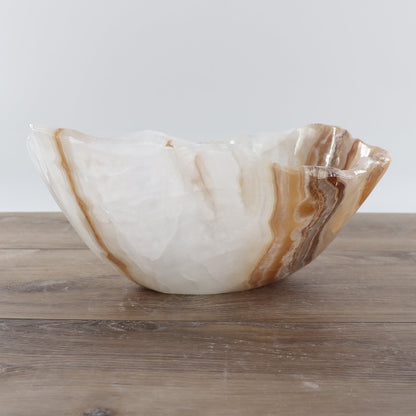 Mexican Onyx/Calcite Bowl 12"