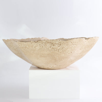 Mexican Travertine Bowl 14"