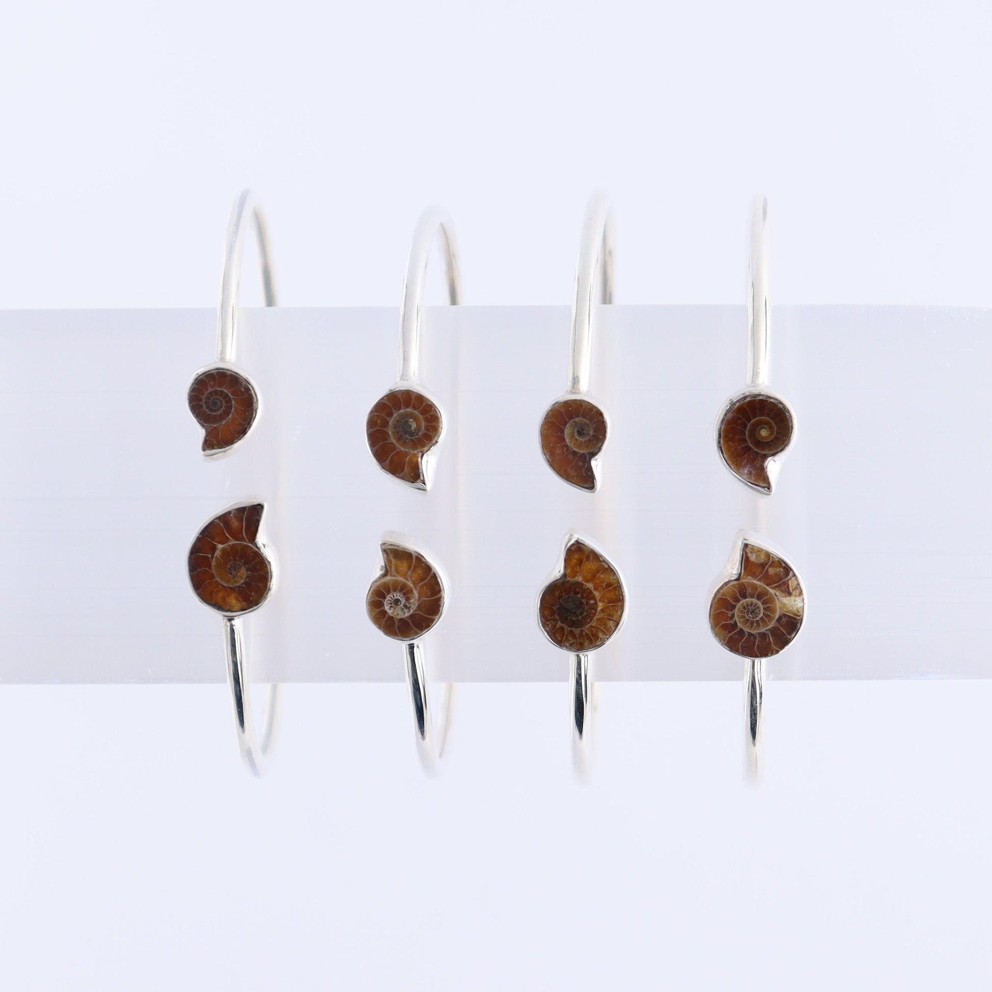 One Ammonite Sterling Silver Bracelet - Expert Wholesale and Supplier of Wholesale Crystals & Bulk Gemstones, ["Ammonite","Bracelet","bracelets"]