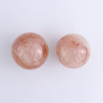 Fire Quartz Spheres Set of 5