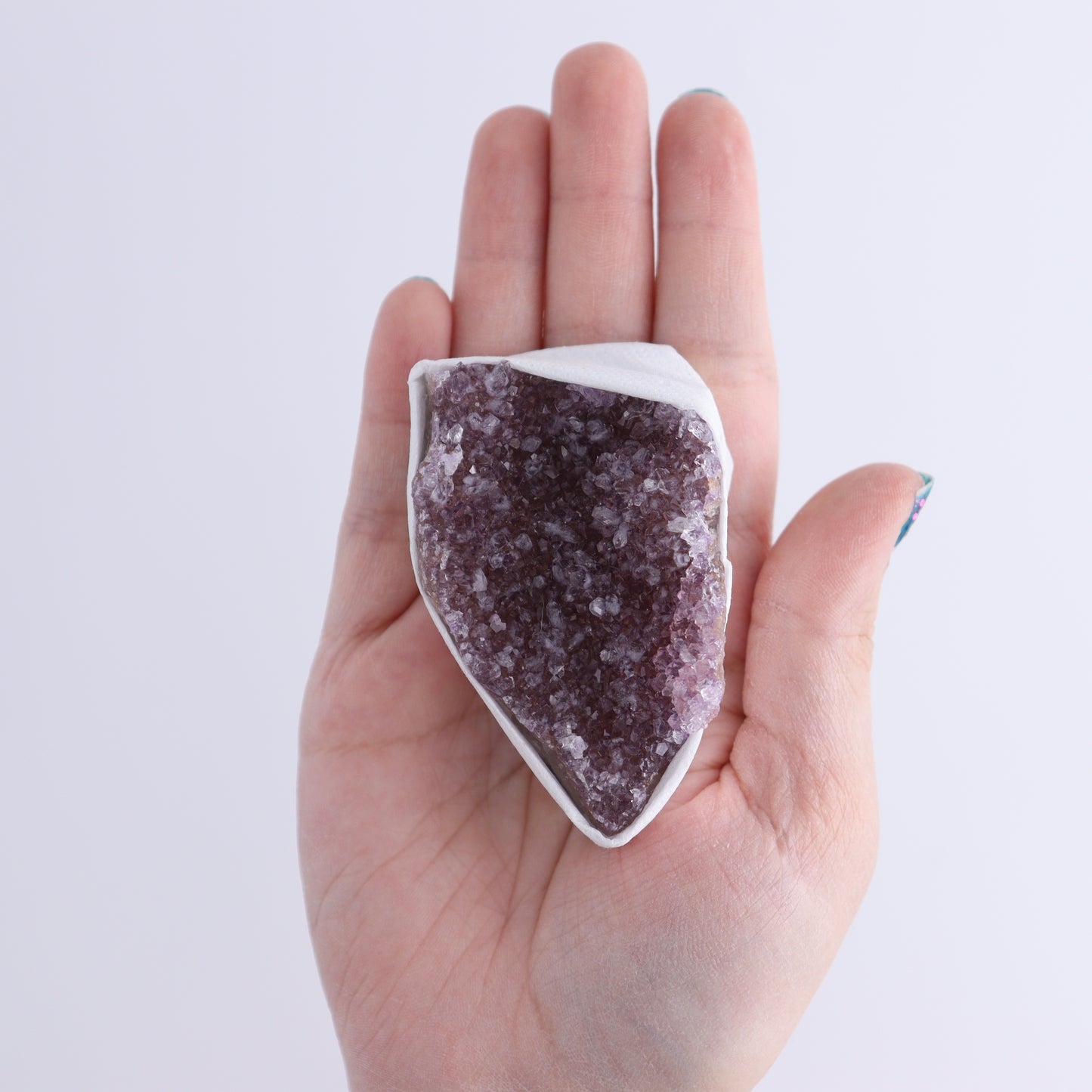 Uruguay Rainbow Amethyst Clusters Flat of 15 - Expert Wholesale and Supplier of Wholesale Crystals & Bulk Gemstones, ["Amethyst","Clusters","Rainbow Amethyst","Sugar Rainbow Amethyst","Uruguay"]