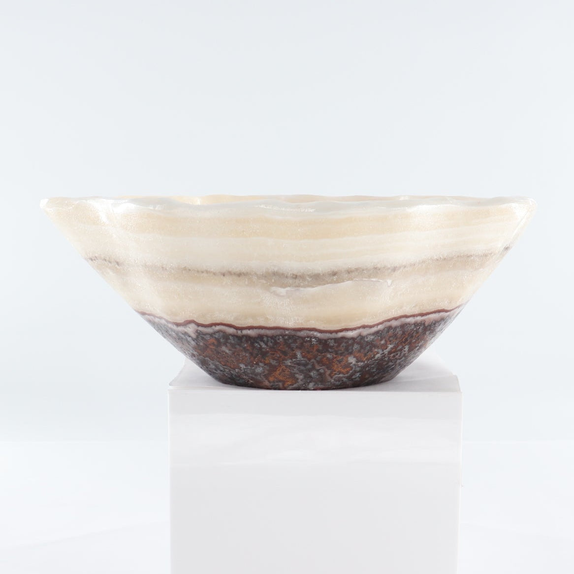 Mexican Onyx/Calcite Bowl 14"