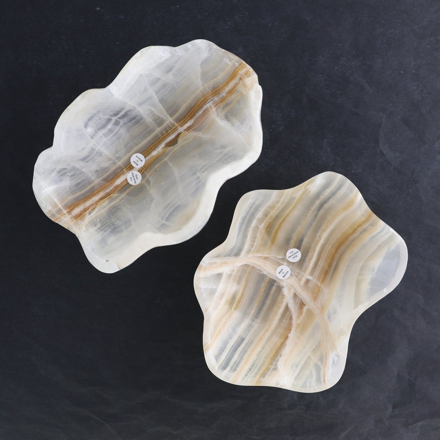 One Bowl Mexican Onyx/Calcite White Honey