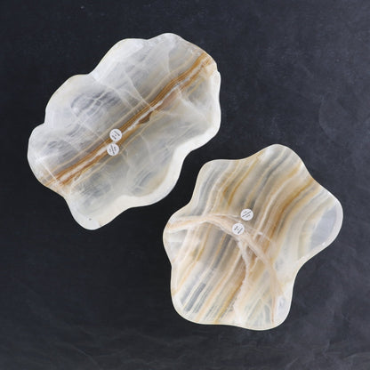 One Bowl Mexican Onyx/Calcite White Honey