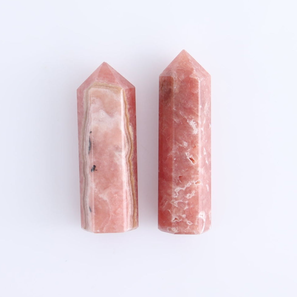 Rhodochrosite Towers Set of 8