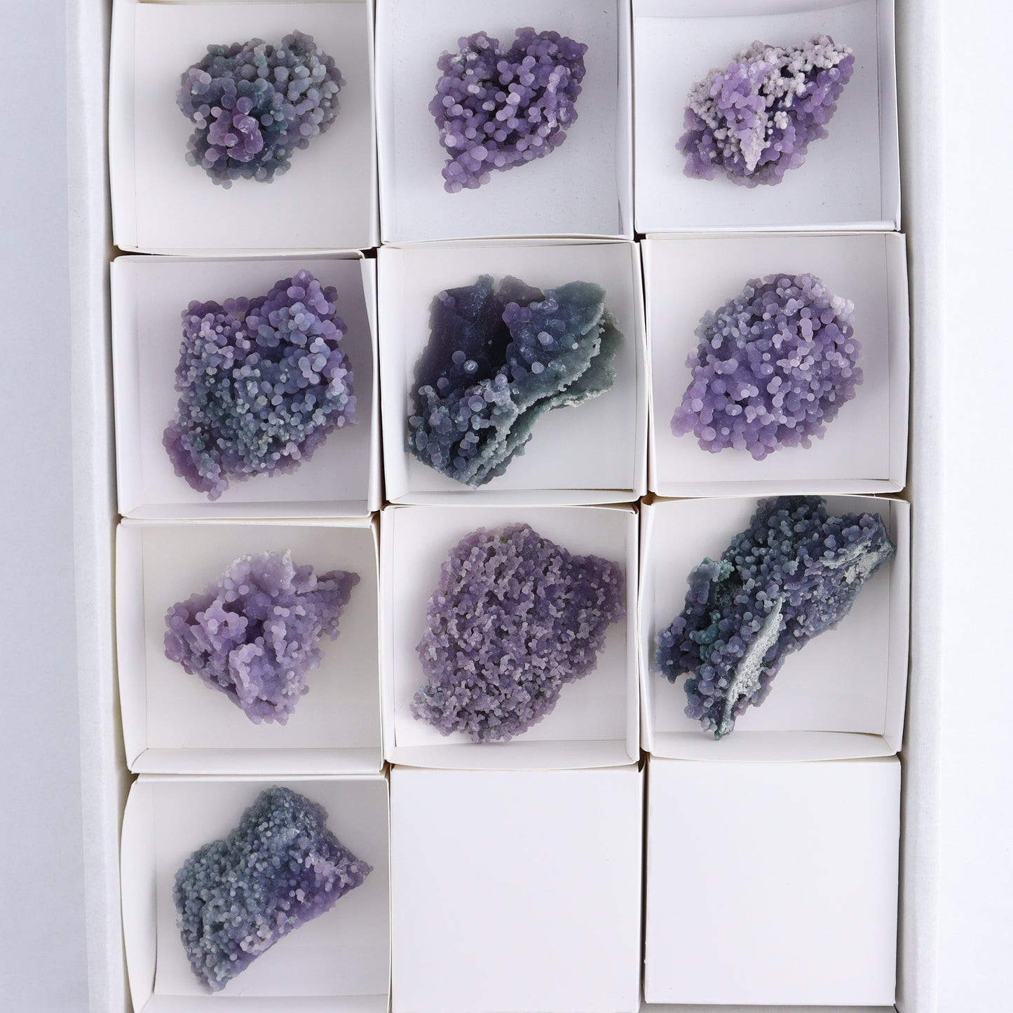Grape Agate Cluster Set of 10 - Expert Wholesale and Supplier of Wholesale Crystals & Bulk Gemstones, ["Clusters","Grape agate","Indonesia"]