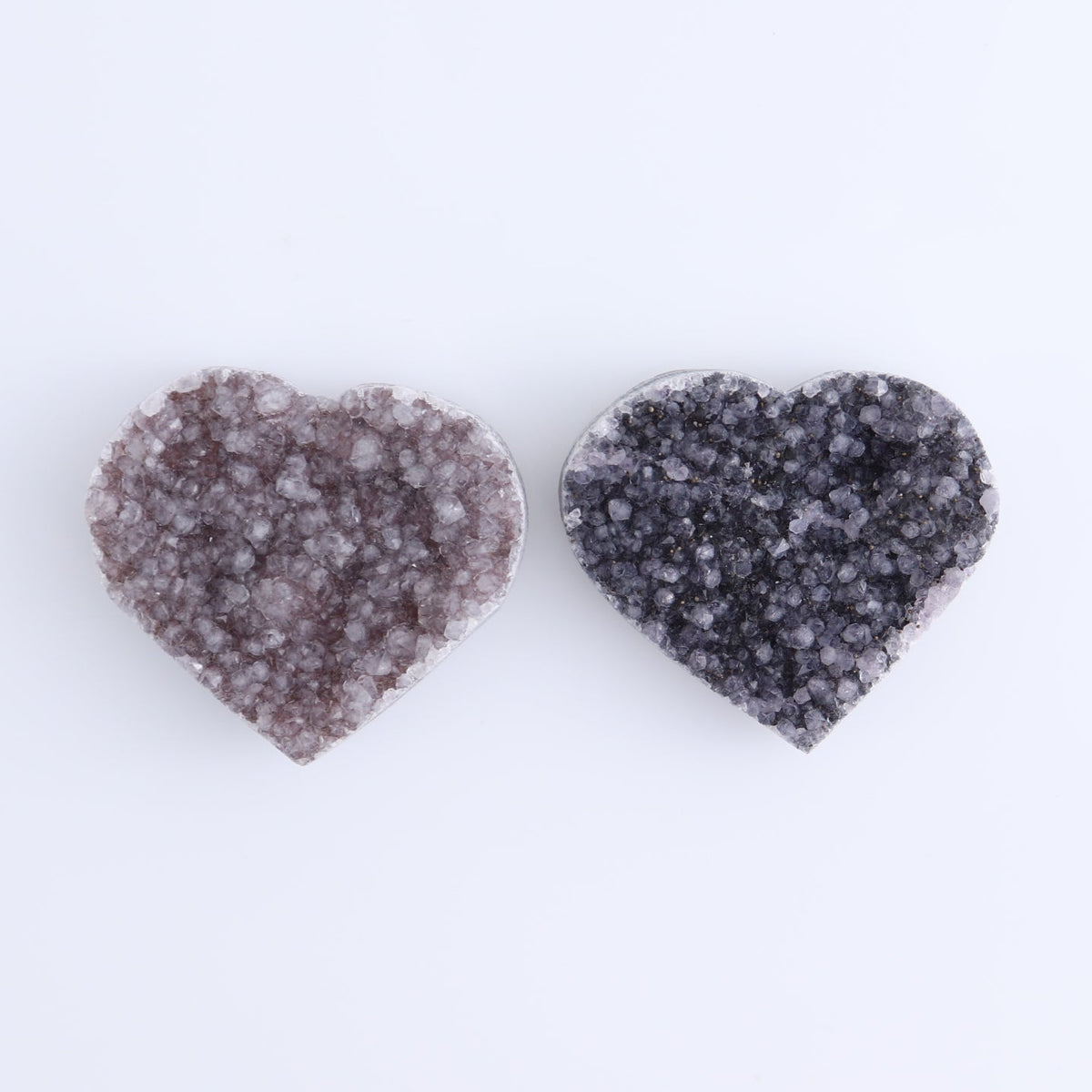 Amethyst Hearts Set of 8