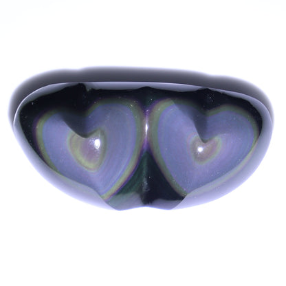 Rainbow Obsidian Heart Pairs Set of 8 - Expert Wholesale and Supplier of Wholesale Crystals & Bulk Gemstones, ["Hearts","Mexico","Rainbow Obsidian"]