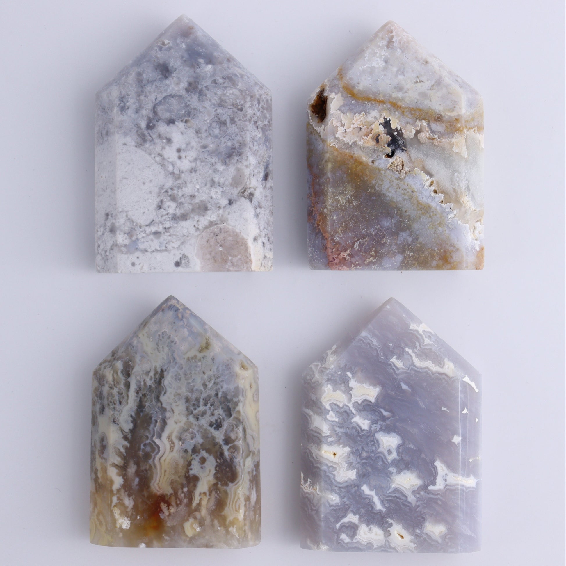 Agate Towers Set of 12 - Expert Wholesale and Supplier of Wholesale Crystals & Bulk Gemstones, ["Agate","Towers"]