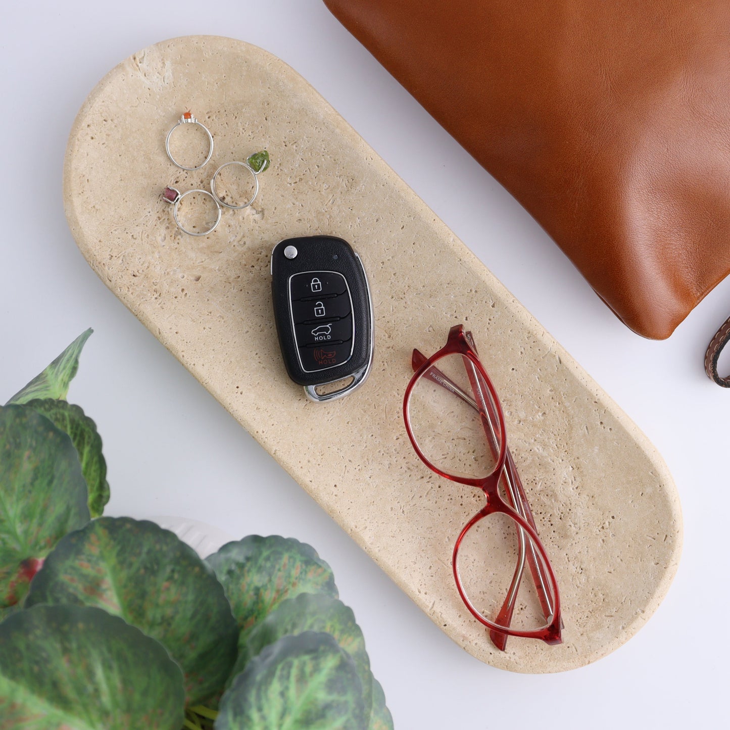 One Travertine Oval Dish - Expert Wholesale and Supplier of Wholesale Crystals & Bulk Gemstones, ["Catalog Onyx","Decorative Dish","Mexico","Travertine"]