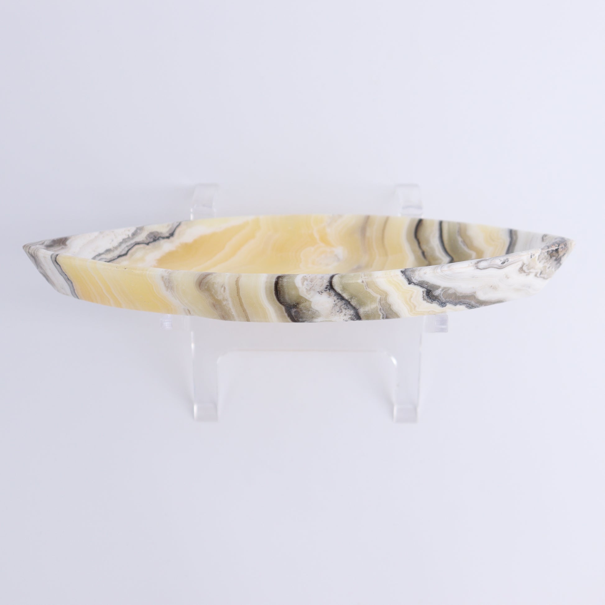 Zebra Onyx Leaf Dish Set of 5 - Expert Wholesale and Supplier of Wholesale Crystals & Bulk Gemstones, ["Decorative Dish","Mexico","onyx"]