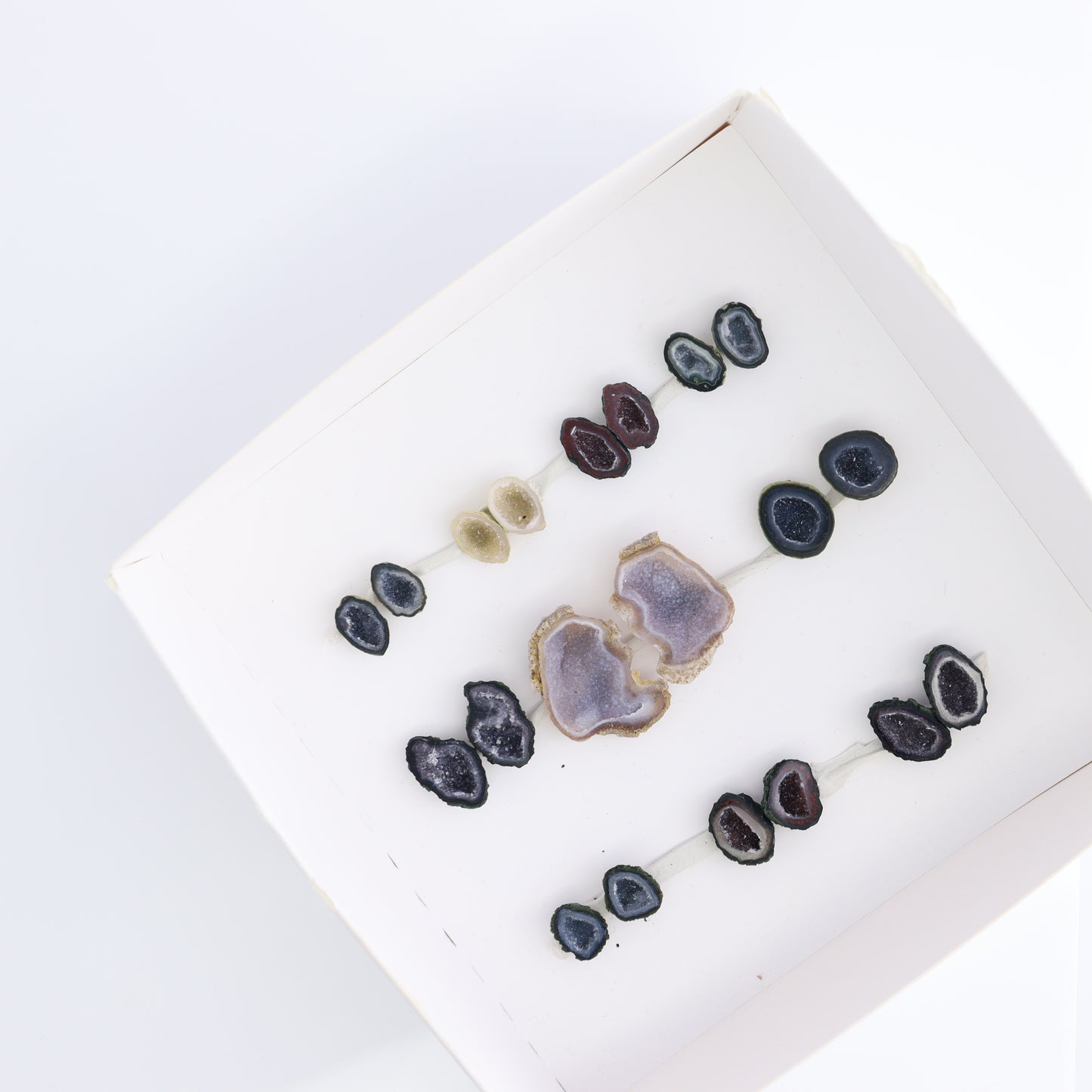 Tabasco Geodes 10 Pairs - Expert Wholesale and Supplier of Wholesale Crystals & Bulk Gemstones, ["Geodes","Tabasco Geode"]