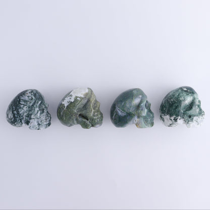 Moss Agate Skulls 4 - Expert Wholesale and Supplier of Wholesale Crystals & Bulk Gemstones, ["China","Moss Agate","Skulls"]