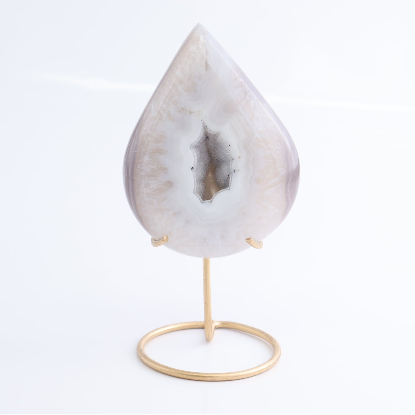 Agate Teardrops with Stand Set of 3 - Expert Wholesale and Supplier of Wholesale Crystals & Bulk Gemstones, ["Agate","Brazil","moons"]