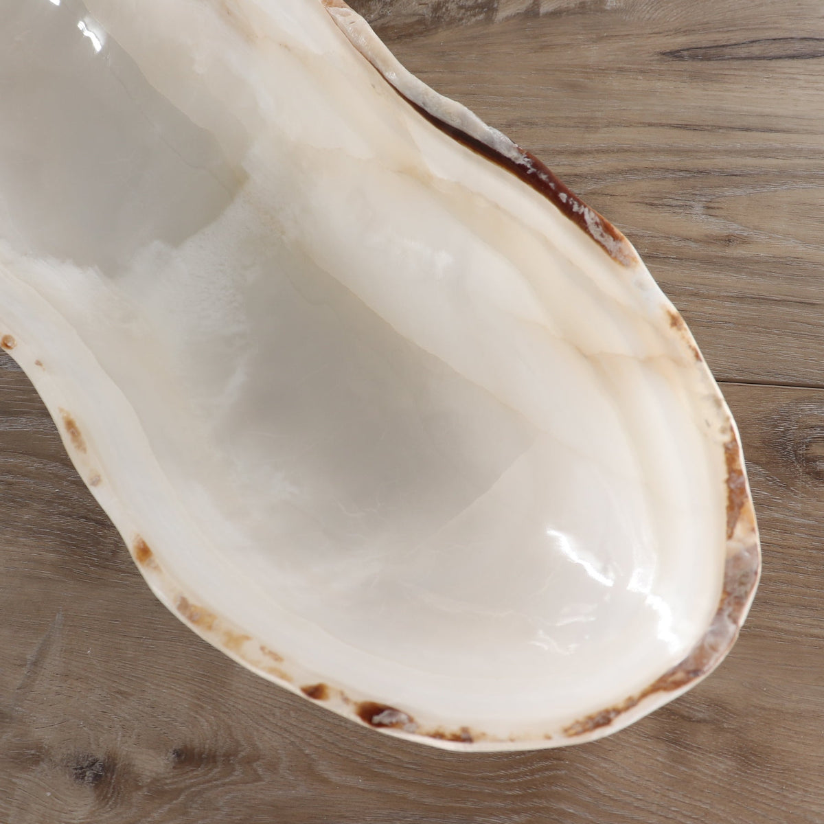 Mexican Onyx/Calcite Canoe Bowl 35"