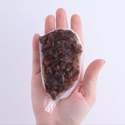 Quartz Hematite Inclusions Flat from Morocco