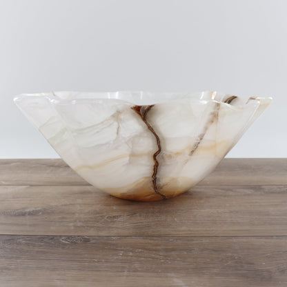 Mexican Onyx/Calcite Bowl 14"