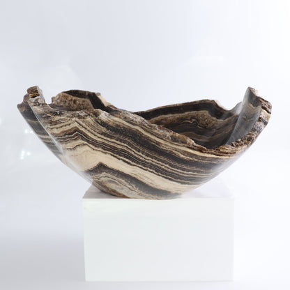 Mexican Onyx/Calcite Bowl 14"