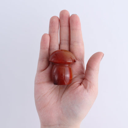 Carnelian Mushrooms Set of 8