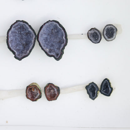 Tabasco Geodes 10 Pairs - Expert Wholesale and Supplier of Wholesale Crystals & Bulk Gemstones, ["Geodes","Tabasco Geode"]