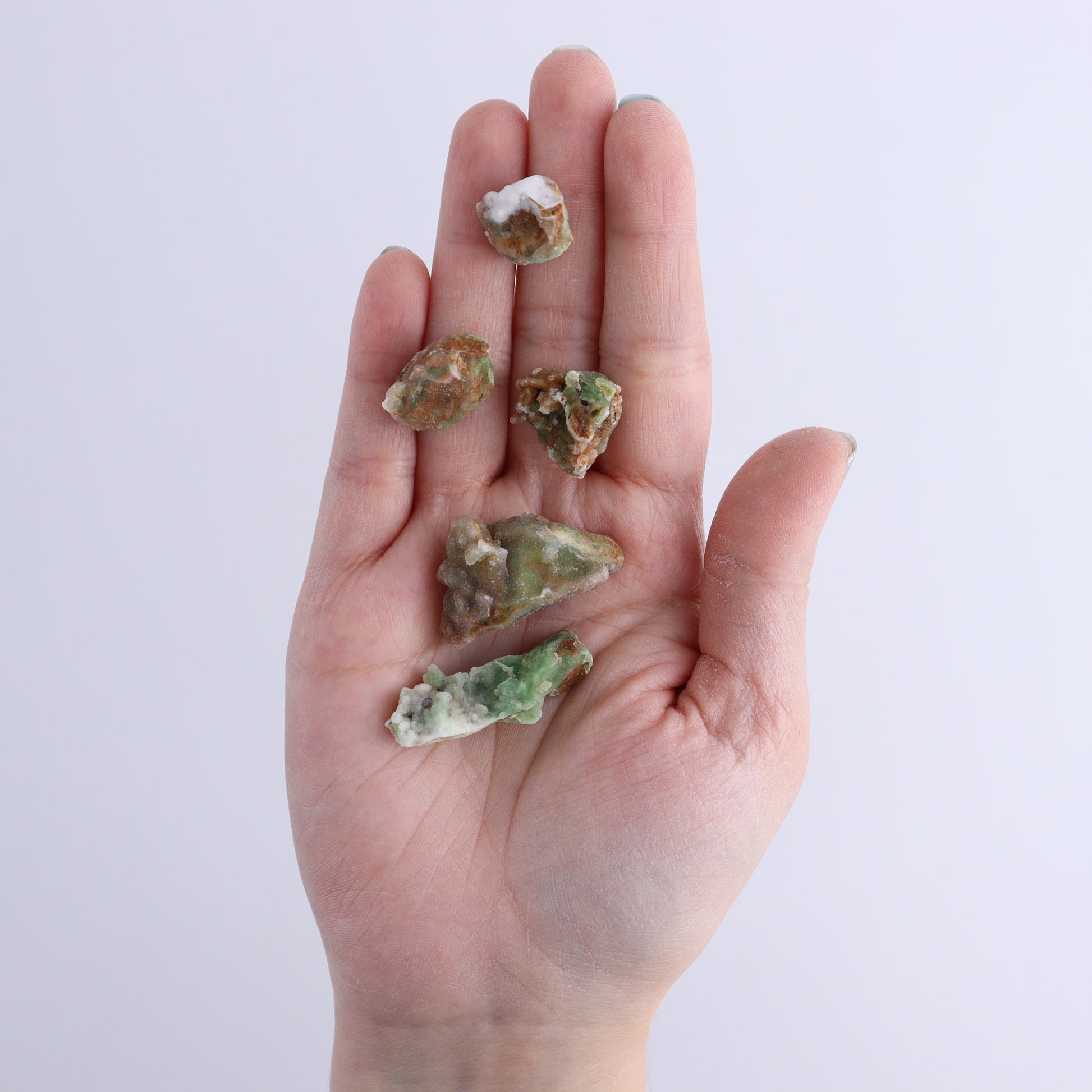 Chrome Chalcedony Flat of 55 - Expert Wholesale and Supplier of Wholesale Crystals & Bulk Gemstones, ["Chalcedony","Chrome Chalcedony"]